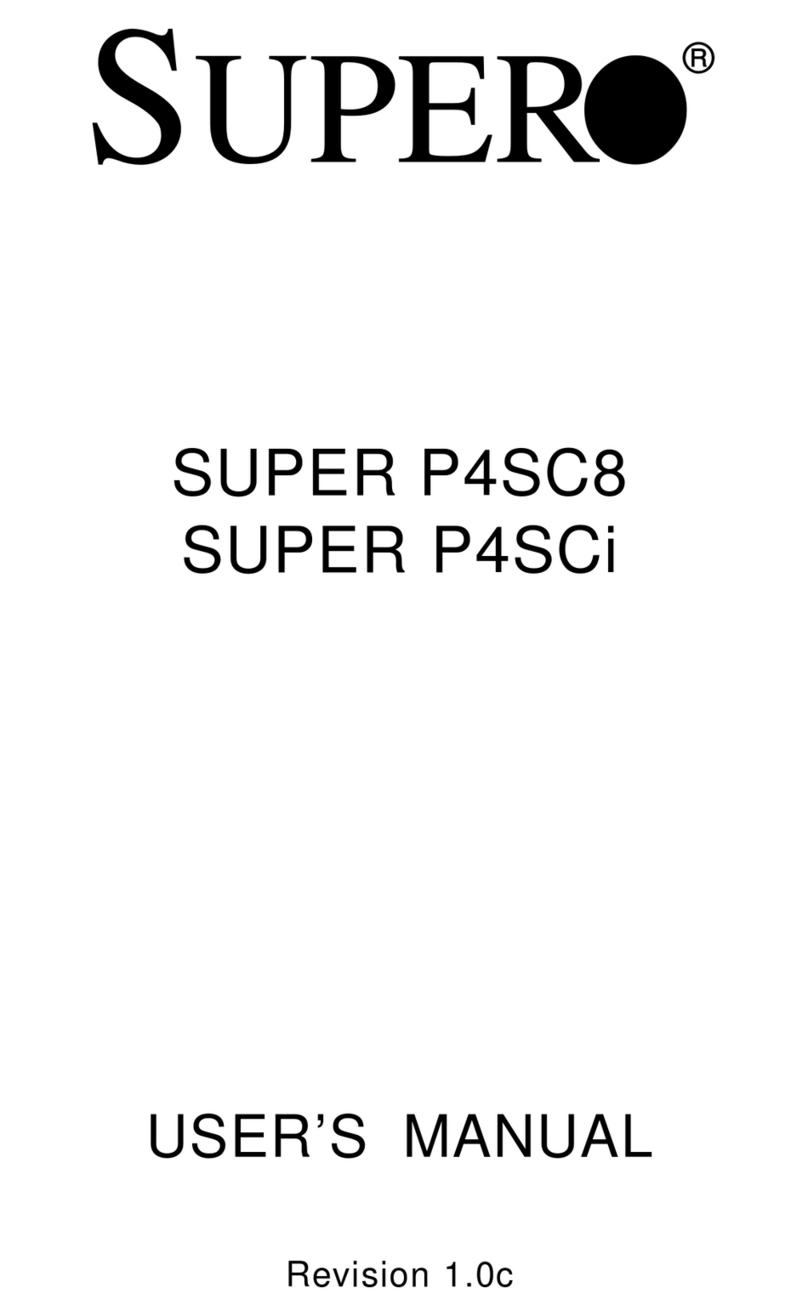 Supermicro P4SCi Manual de usuario Supermicro P4SCi Manual de usuario