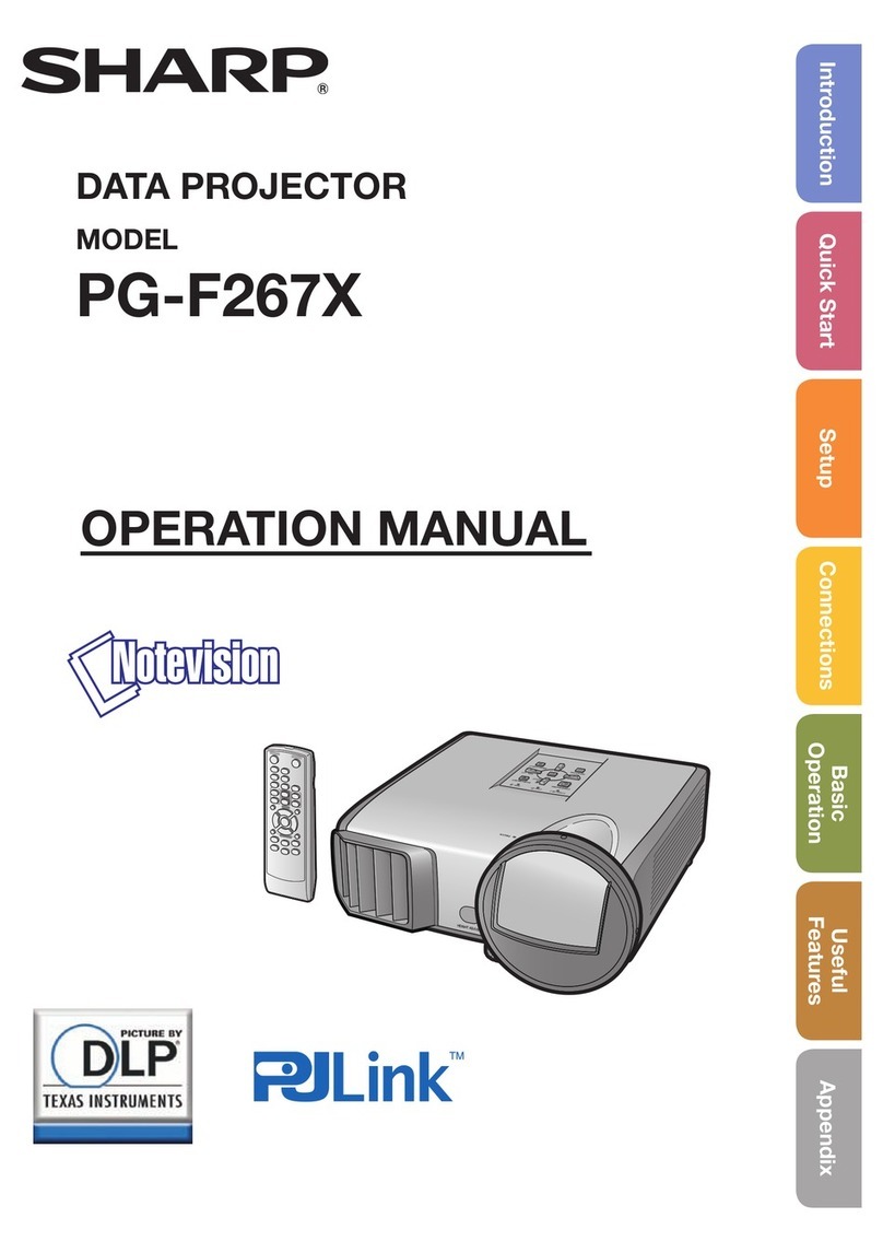 Sharp PGF267X - XGA DLP Projector Manual de usuario