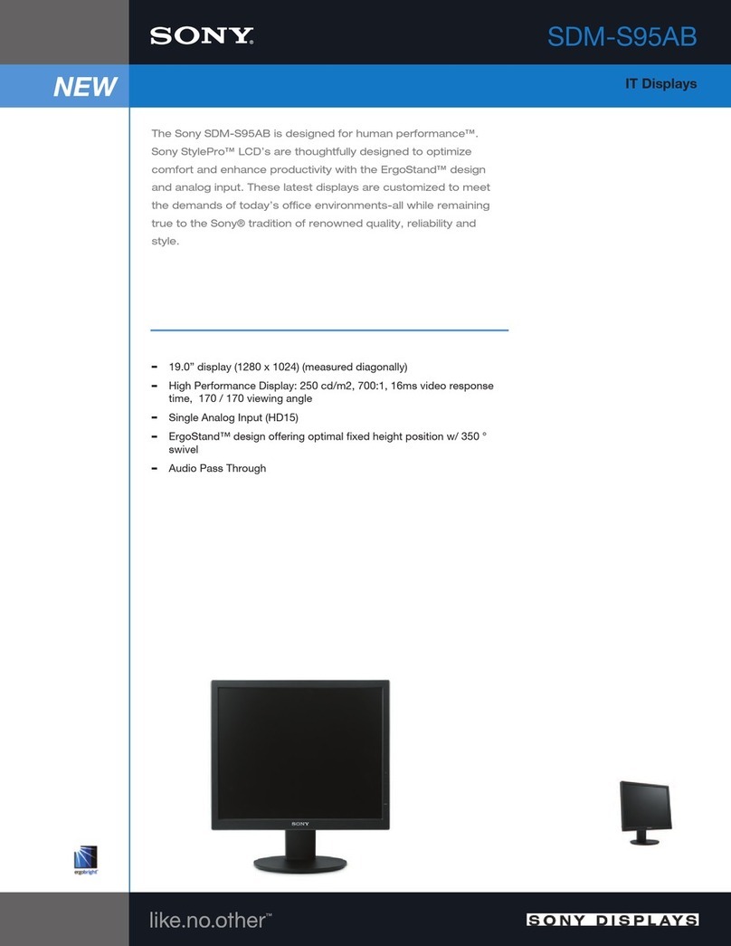 Sony SDM-S95AB Manual de usuario