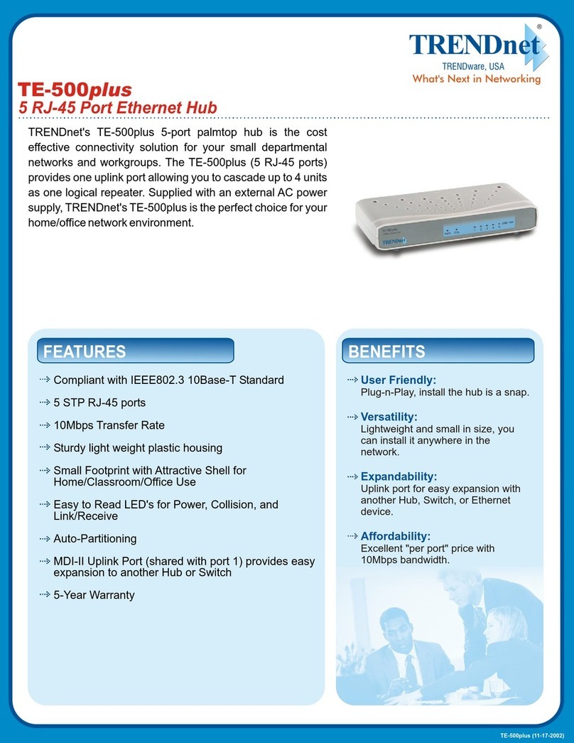 TRENDnet TE-500plus Manual de usuario