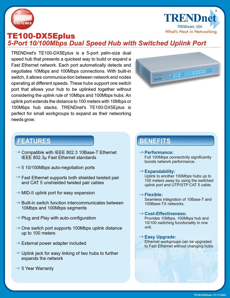 TRENDnet TE100-DX5Eplus Manual de usuario