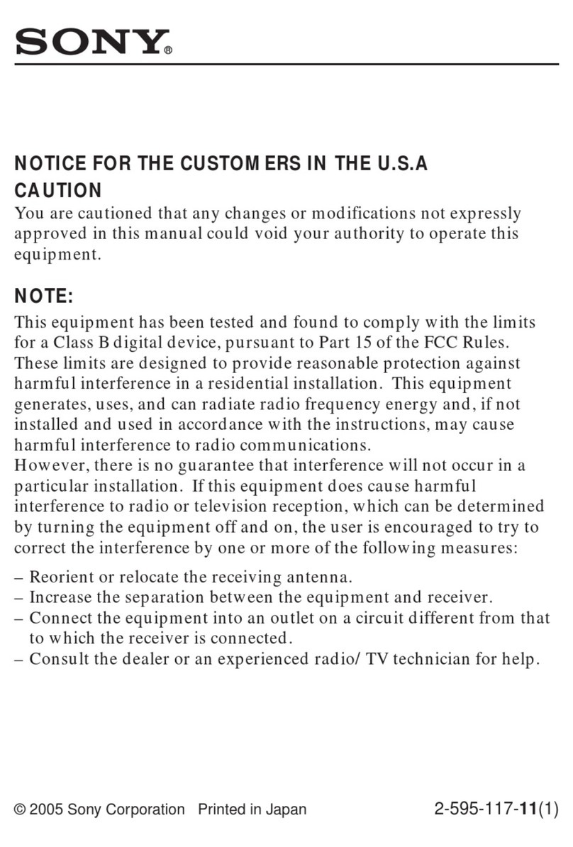 Sony SPK-HCA Manual de instrucciones