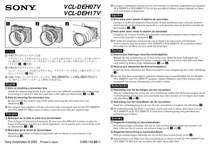 Sony VCL-DEH07V Manual del propietario