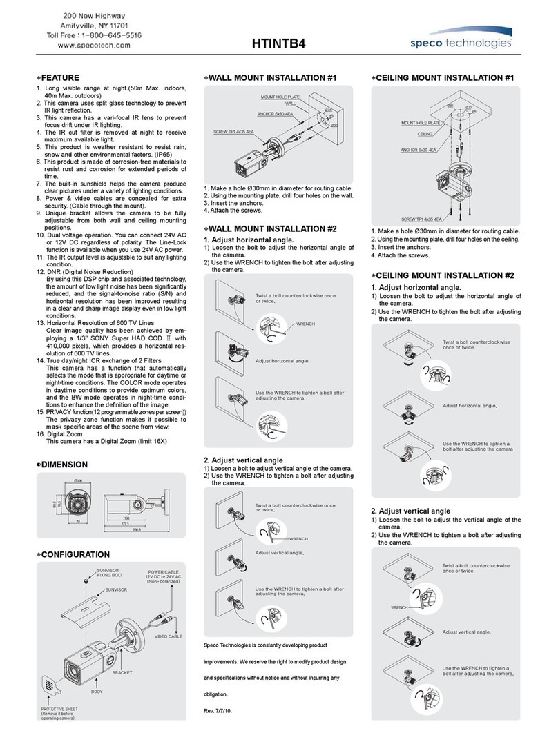 Speco HT-INTB4 Manual de usuario