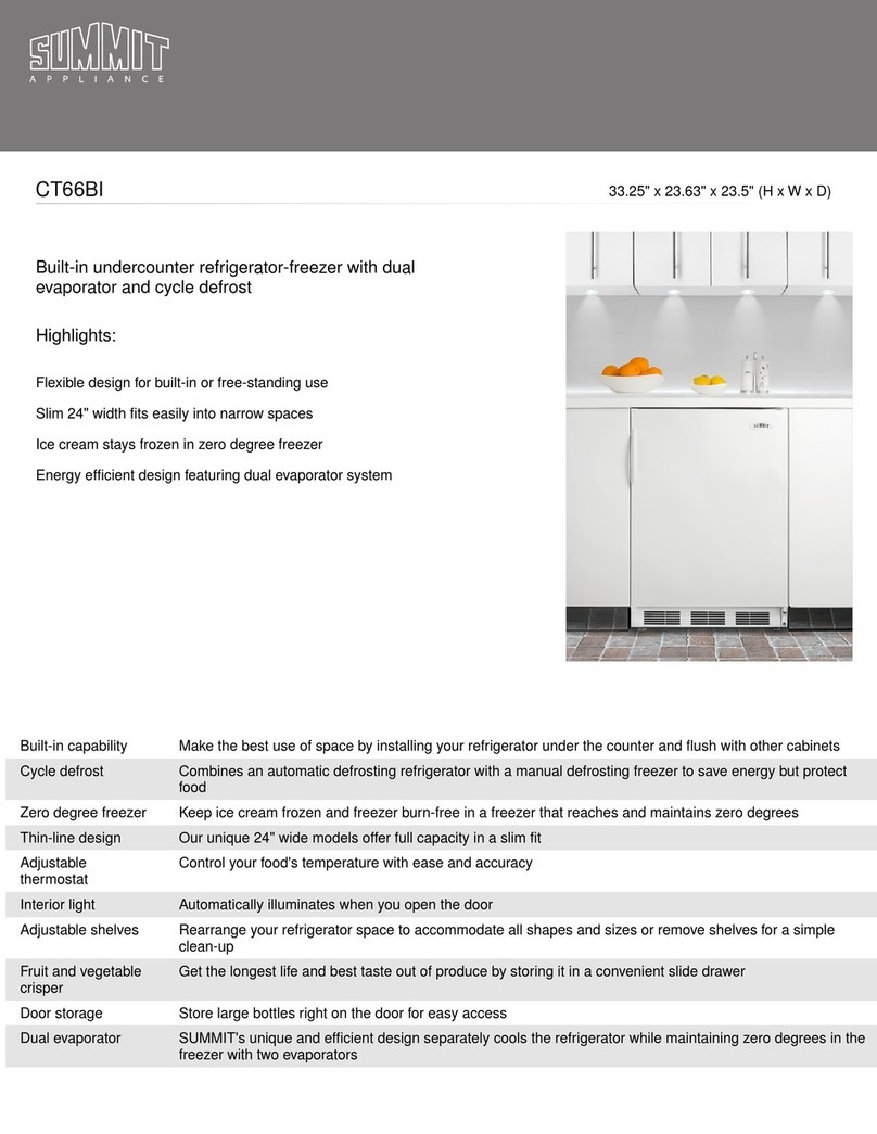 Summit CT66BI series Manual de usuario