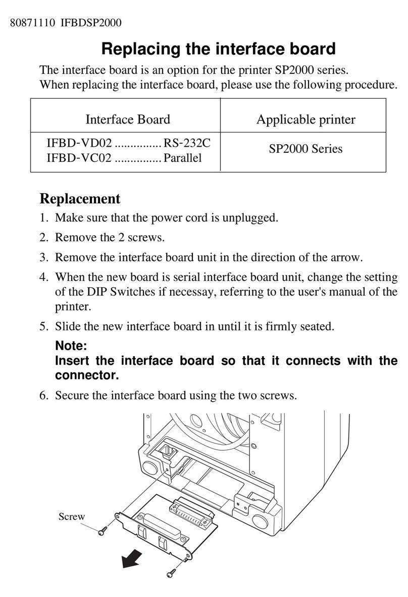 Star Micronics SP2000 Manual