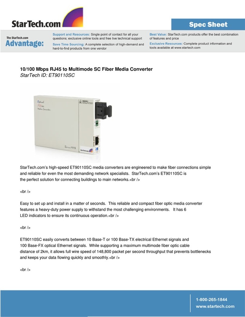 StarTech.com ET90110SC Manual del sistema