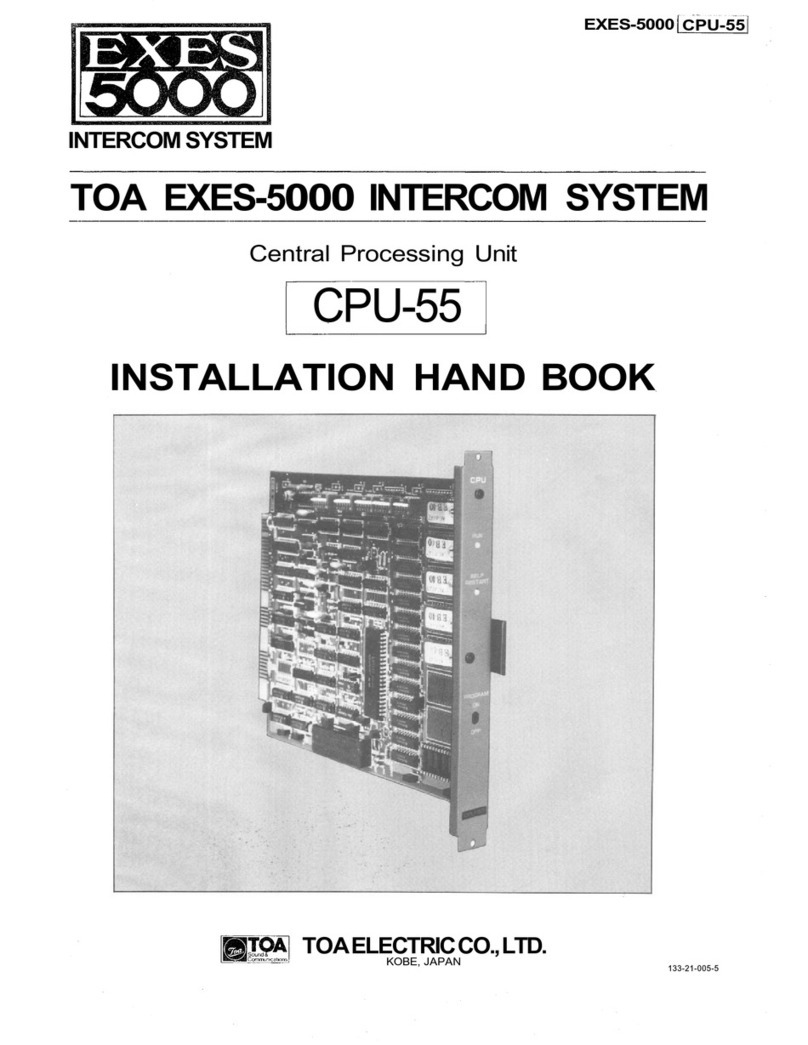 Toa CPU-55 Manual del sistema