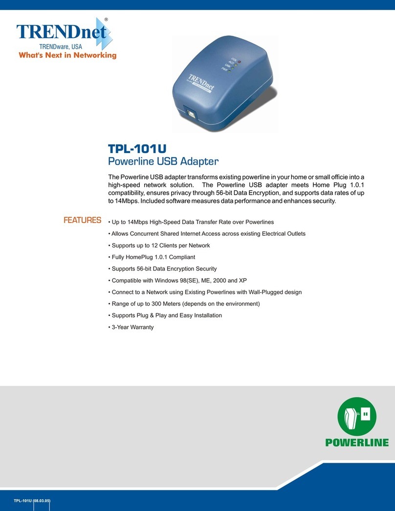 TRENDnet TPL-101U Manual de usuario