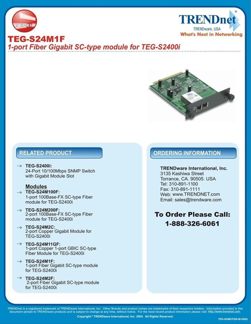 TRENDnet TEG-S24M1F Manual