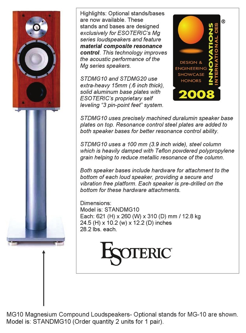 Esoteric Esoteric MG-10 Manual de usuario