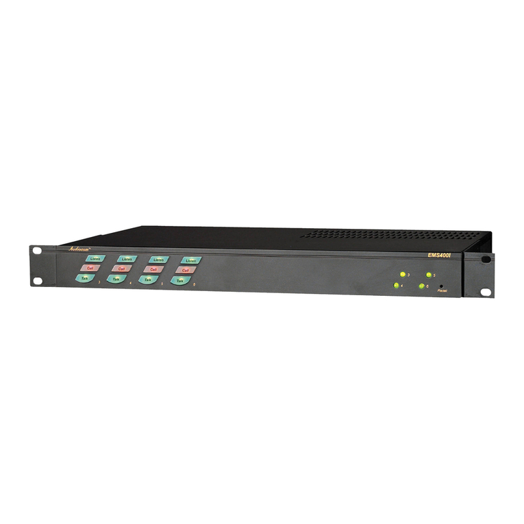 Telex Audiocom EMS-4001 Manual de usuario