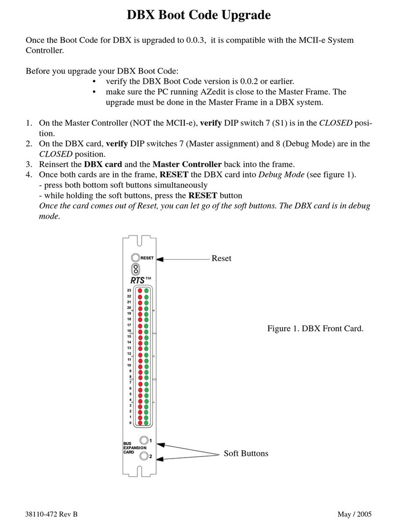 Telex DBX Manual de usuario