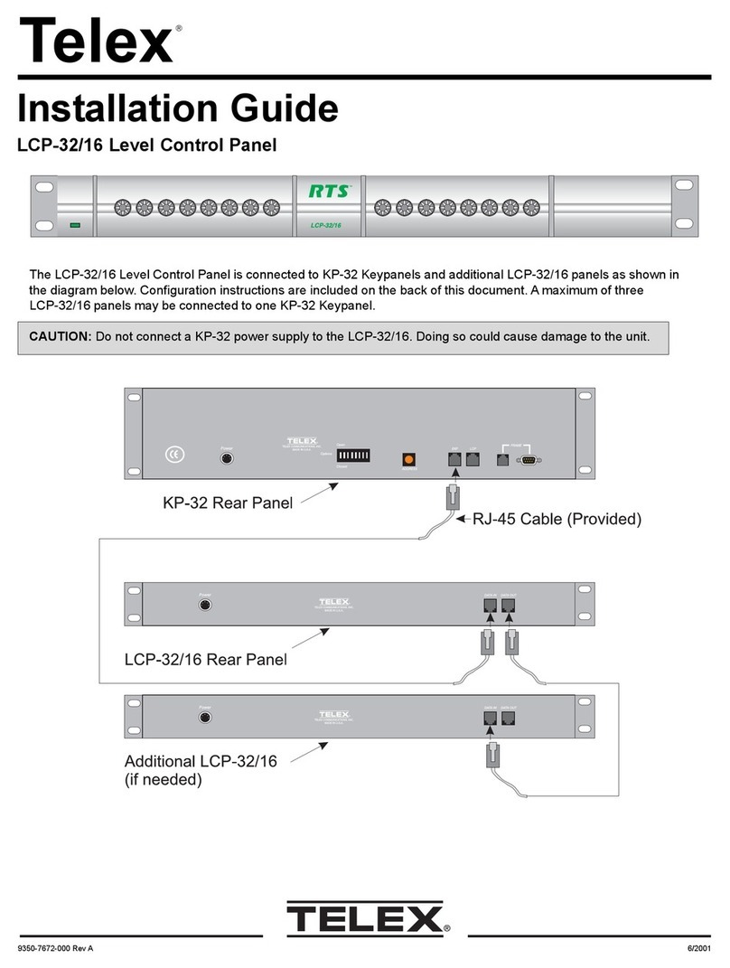 Telex LCP-16 Manual de usuario