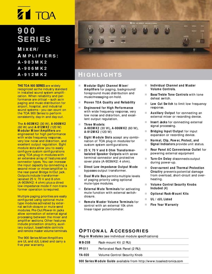 Toa A-903MK2 Manual de usuario