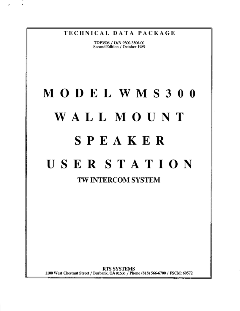 RTS WMS300 Manual de instrucciones