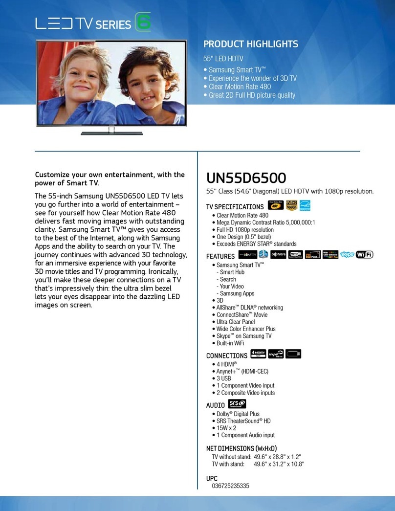 Samsung UN55D6500 Manual de usuario