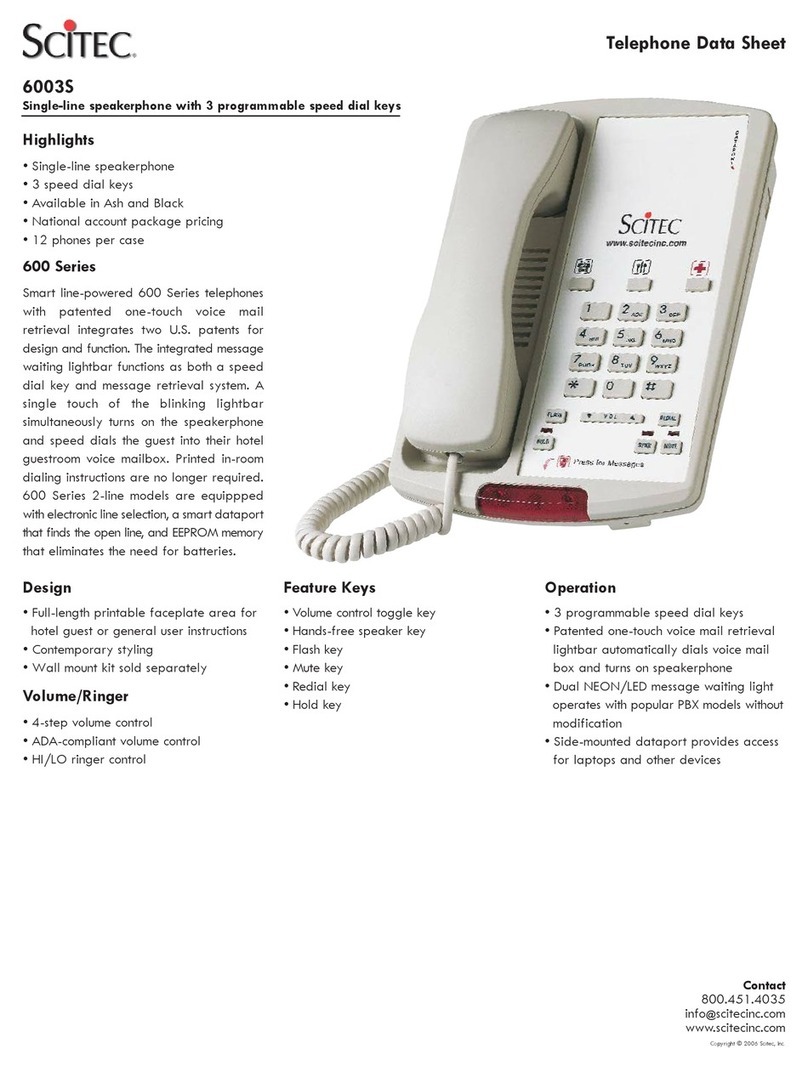 Scitec 6003S Manual de usuario