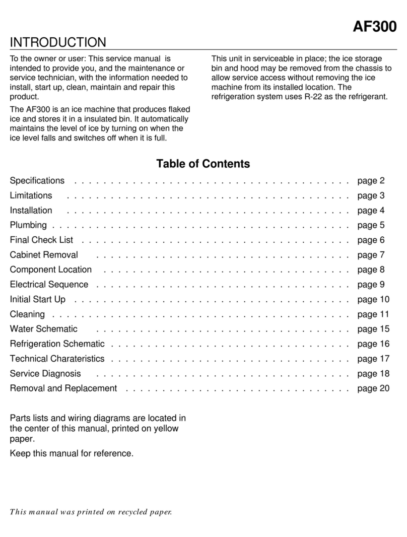 Scotsman AF300 Manual de usuario