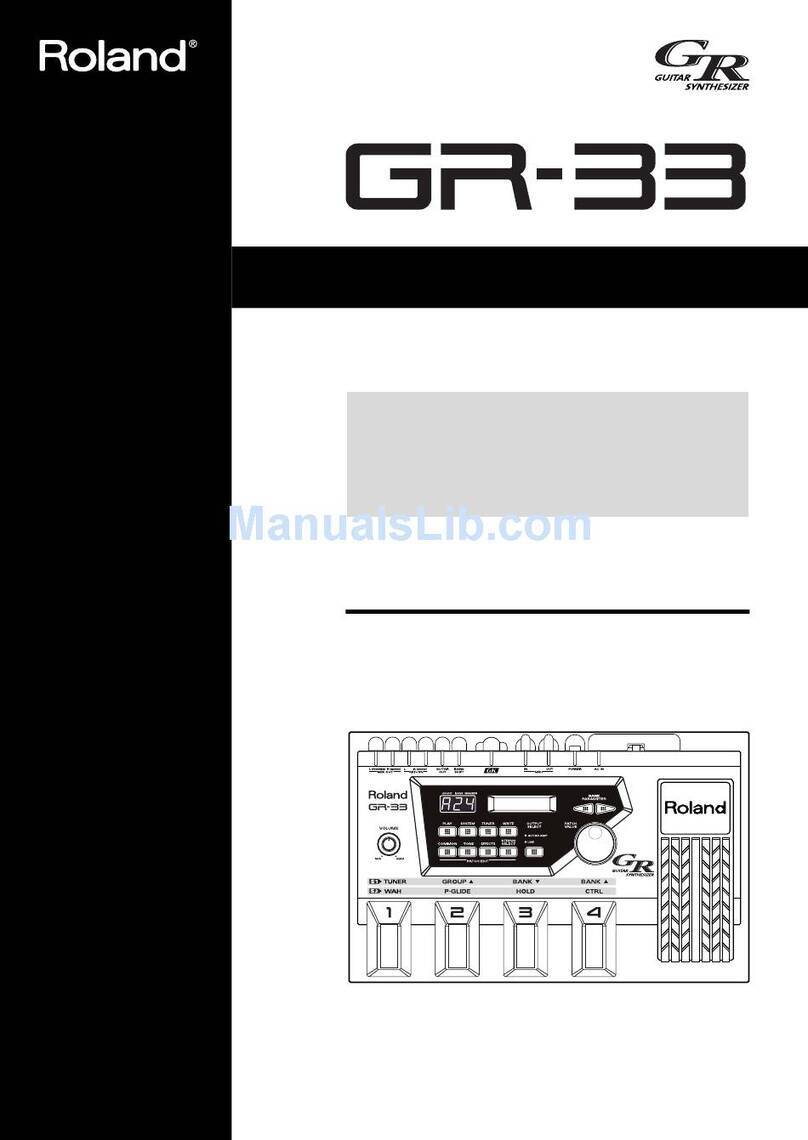 Roland GR-33 Manual de usuario
