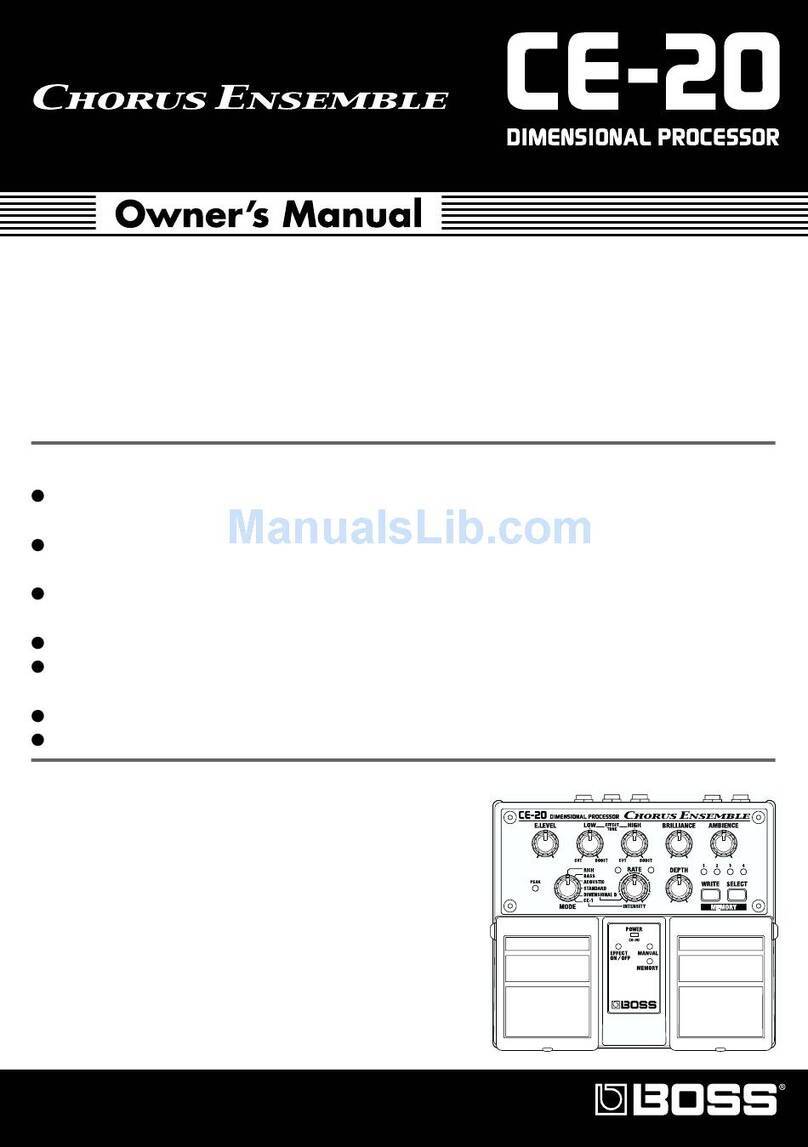 BOSSCO Chorus Ensemble CE-20 Manual de usuario