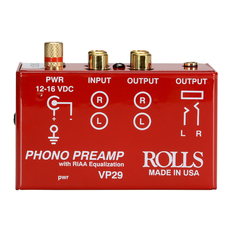 Rolls VP29 Manual de usuario Rolls VP29 Manual de usuario