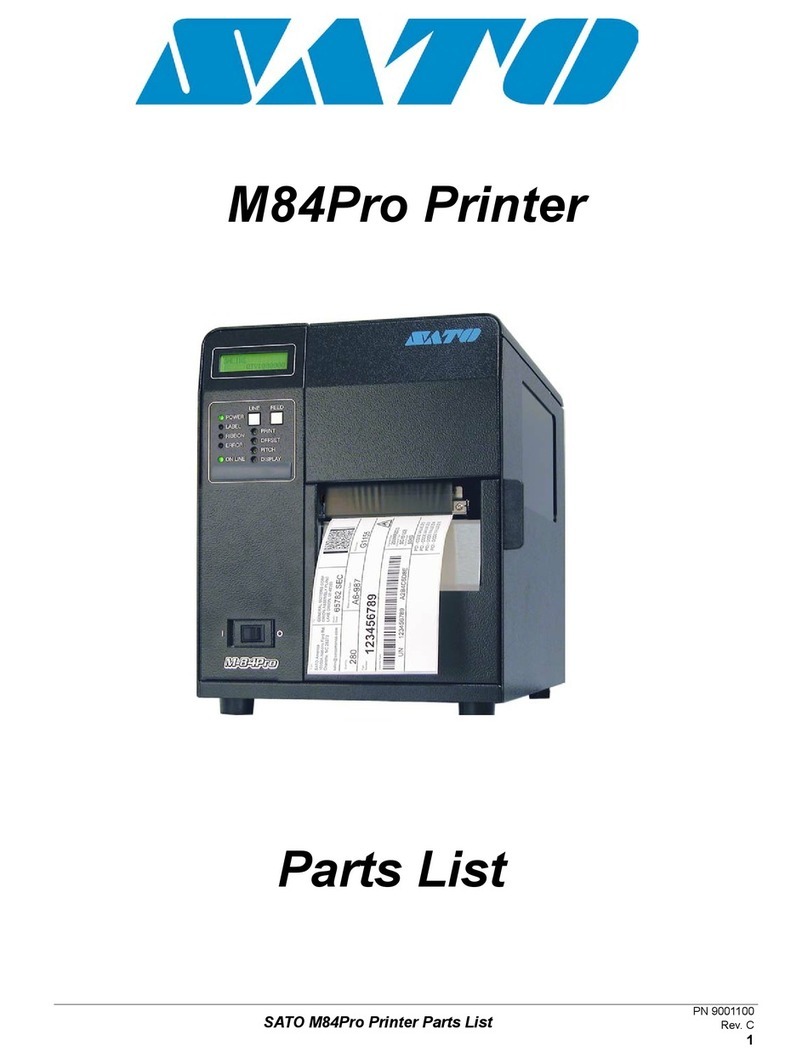 SATO M-84Pro Series Manual de usuario