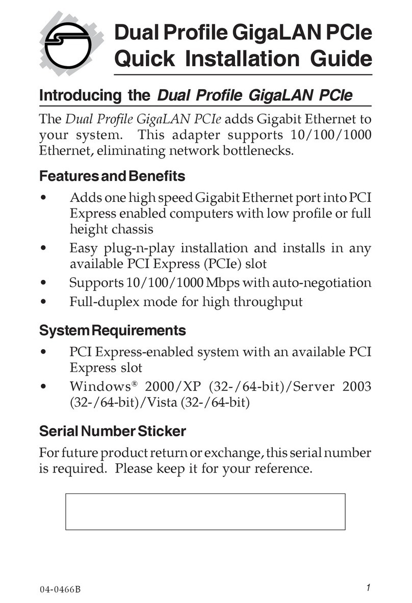 SIIG CN-GP1021-S1 Manual de usuario