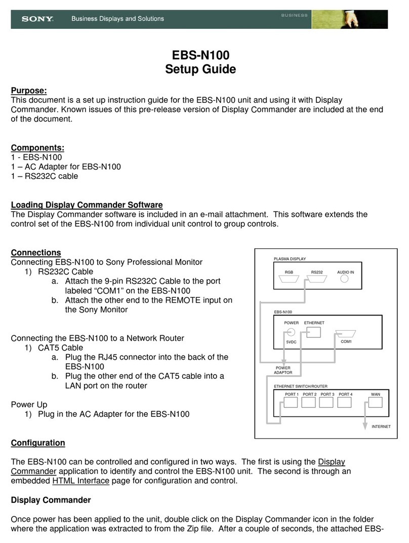 Sony EBS-N100 Manual de usuario