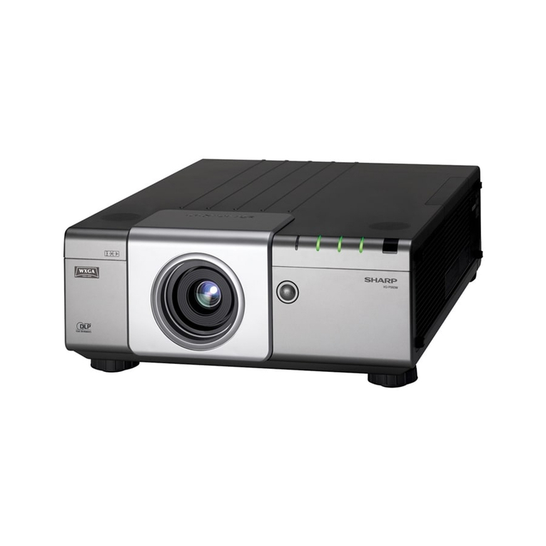 Sharp XG-P560W - WXGA DLP Projector Manual de usuario