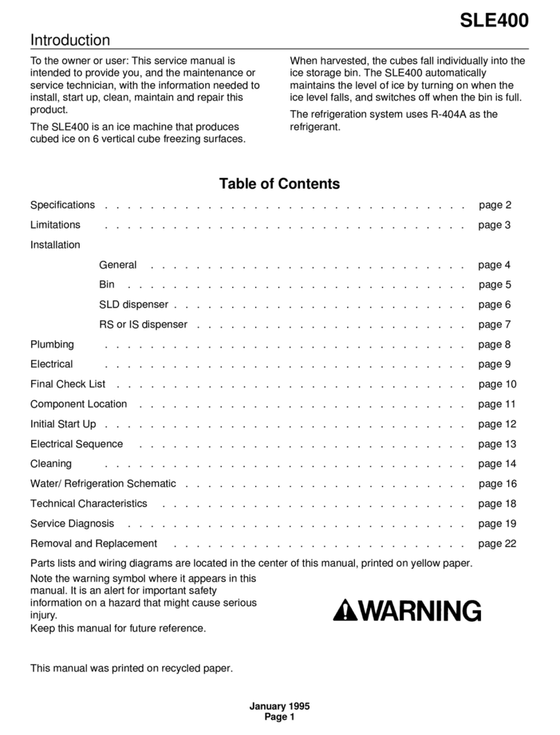 Scotsman SLE400 Manual de usuario