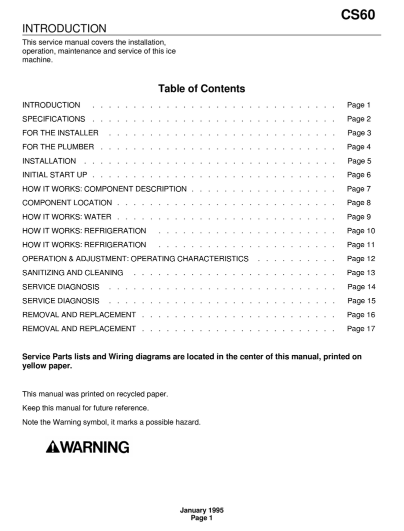 Scotsman CS60 Manual de usuario