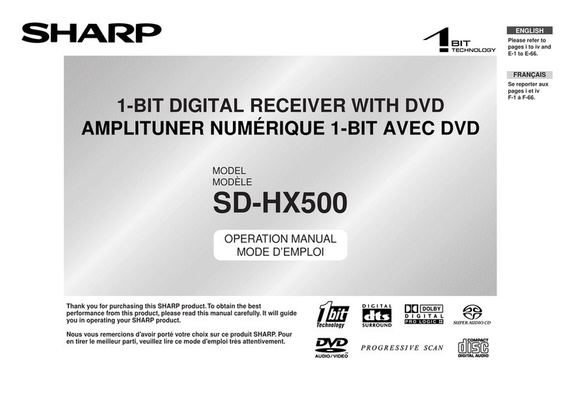 Sharp SD-HX500 Manual de usuario Sharp SD-HX500 Manual de usuario