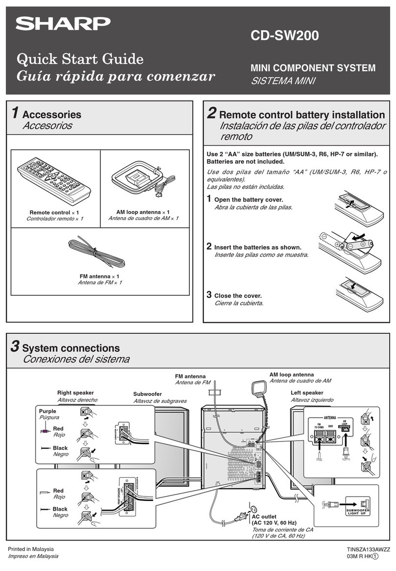 Sharp CD-SW200 Manual de usuario