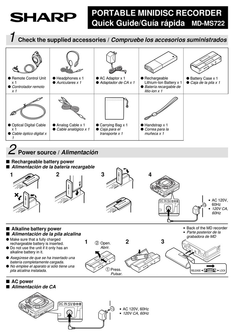 Sharp MD-MS722 Manual de usuario