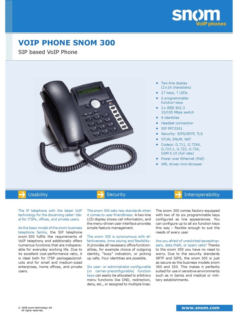 Snom 300 Manual de usuario