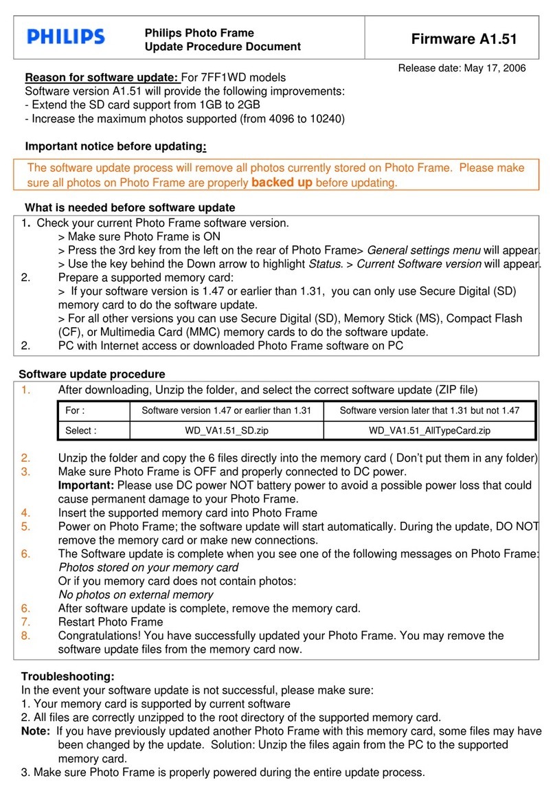 Philips 7FF1WD Manual técnico