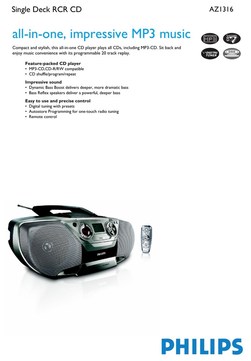 Philips AZ1316 Manual de usuario