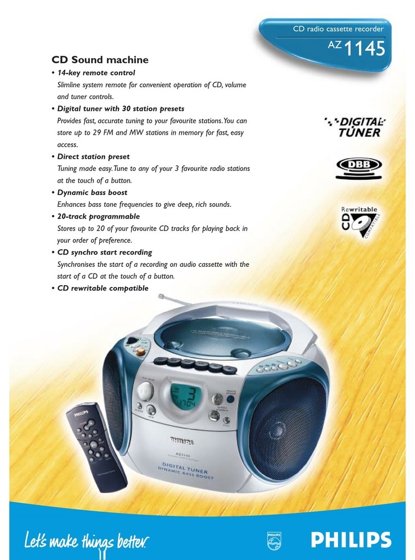 Philips AZ 1145 Manual de usuario