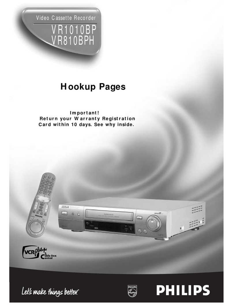 Philips VR1010BP Manual de usuario