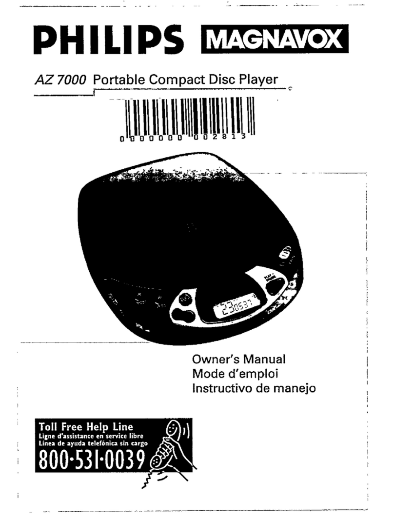 Philips AZ 7000 Manual de usuario