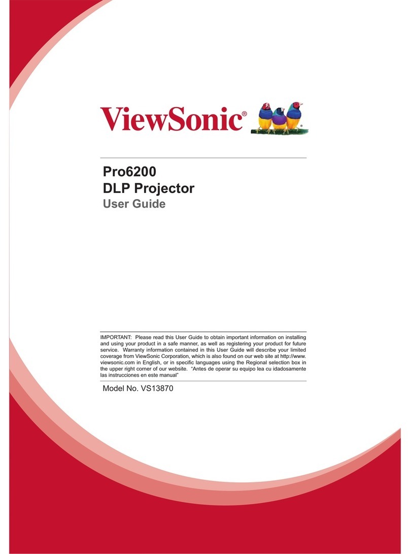 ViewSonic Pro6200 Manual de usuario