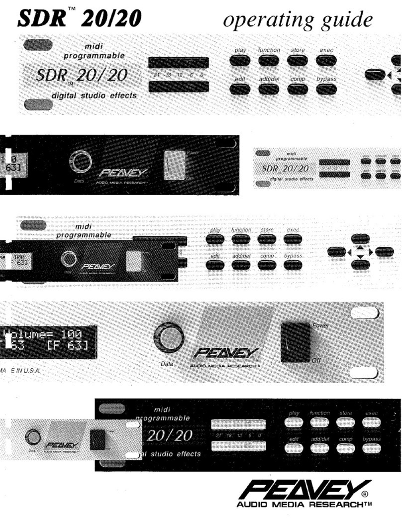 Peavey SDR 20/20 Manual de usuario