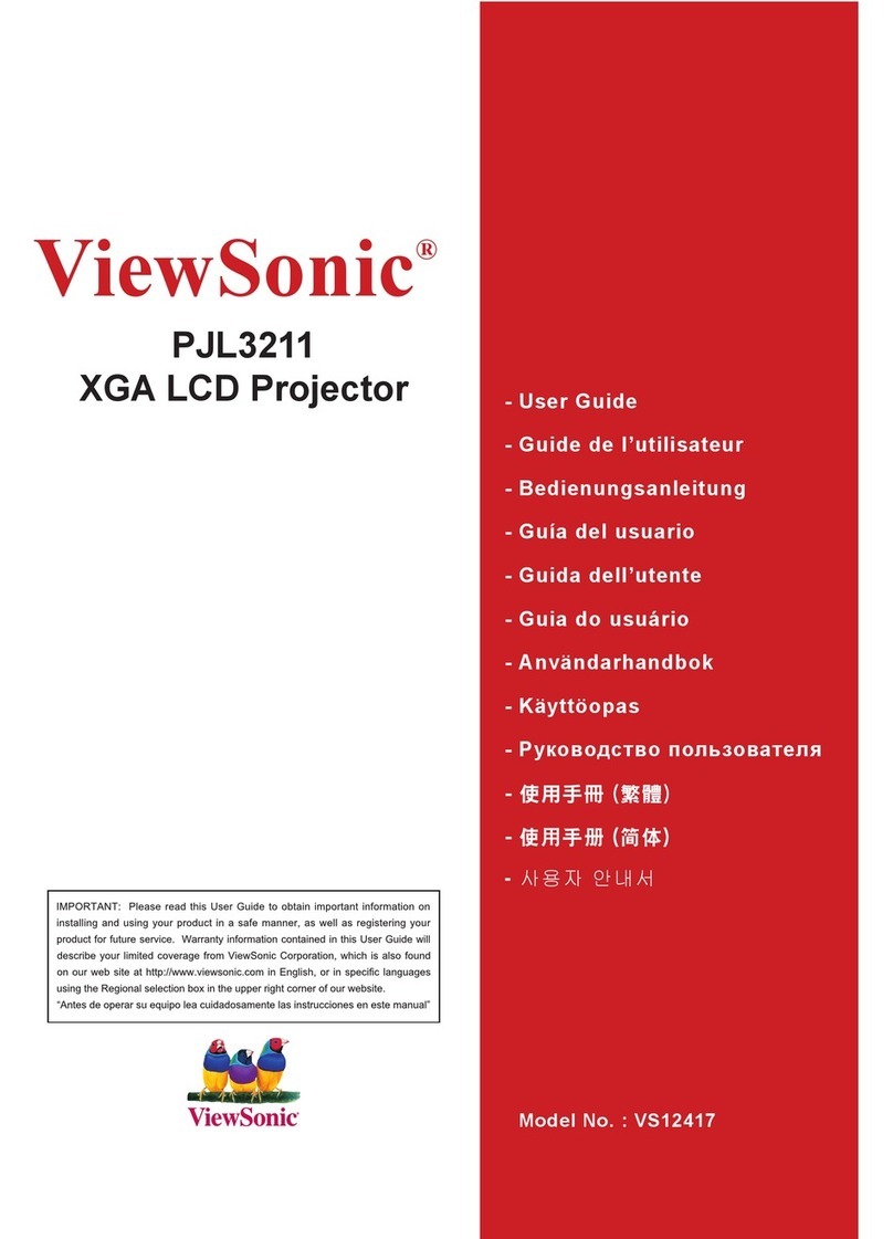 ViewSonic PJL3211 VS12417 Manual de usuario