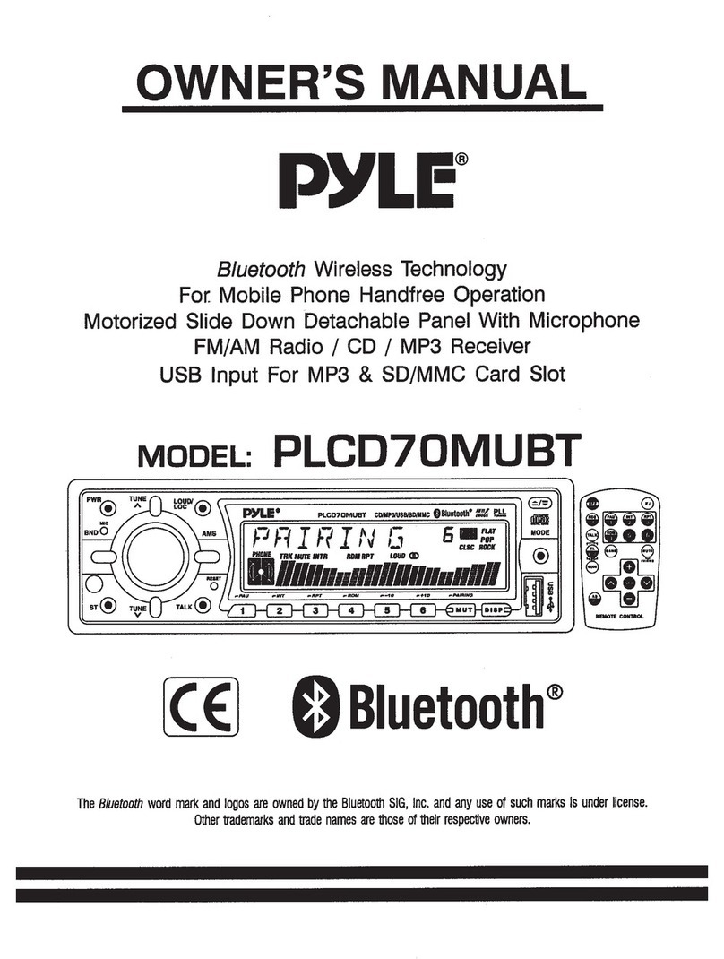 Pyle PLCD70MUBT Manual de usuario