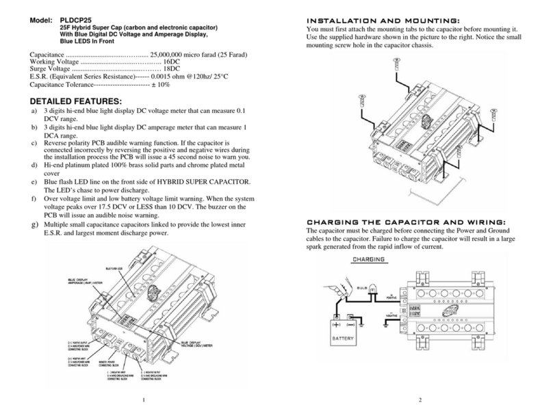 Pyle PLDCP25 Manual de usuario