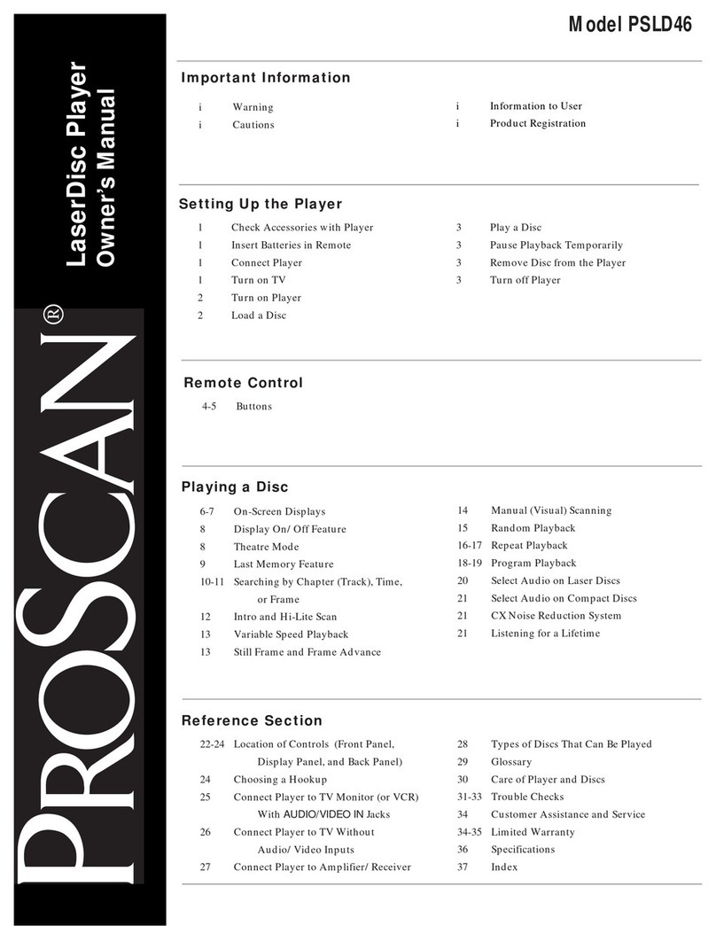 ProScan PSLD46 Manual de usuario