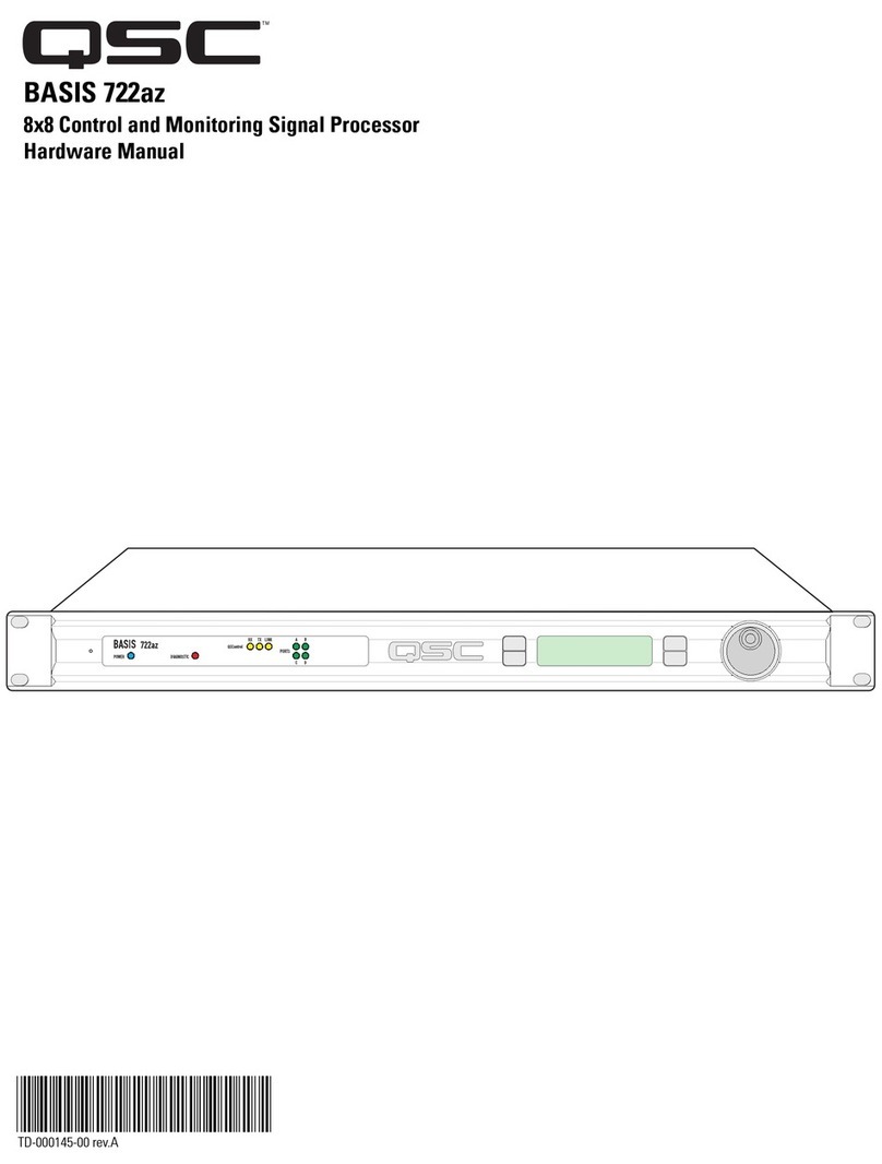 QSC BASIS 722az Manual de usuario