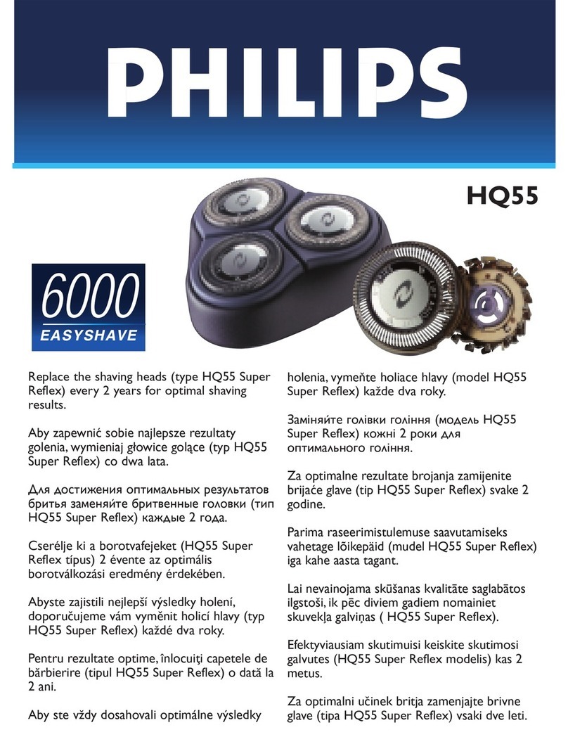 Philips HQ55 Manual de usuario
