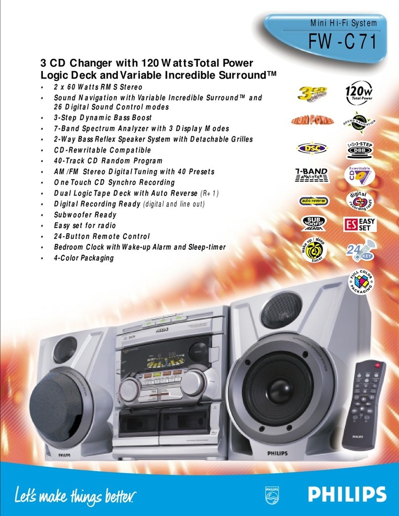 Philips FW-C71 Manual de usuario